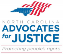 Logotipo de defensores de la justicia de Carolina del Norte