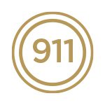 Icono dorado 911