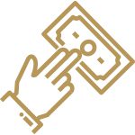 Gold lost wages icon