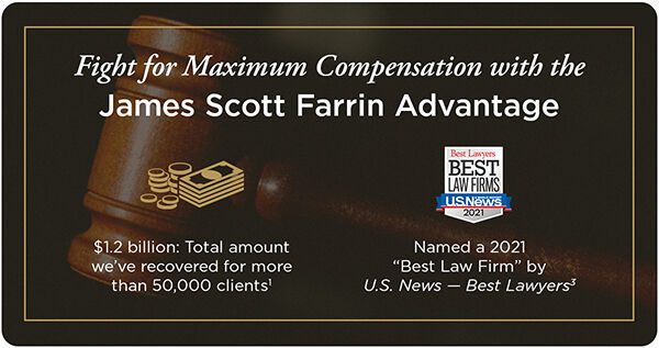 Fight for maximum compensation with the James Scott Farrin Advantage.