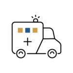 Icon of an ambulance.