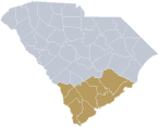 Map of Lowcountry Region