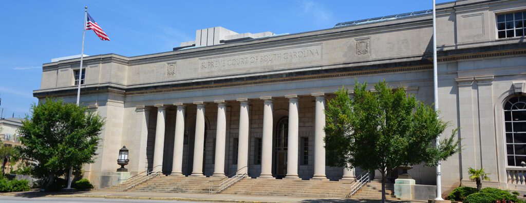 The South Carolina Supreme Court building in Columbia.