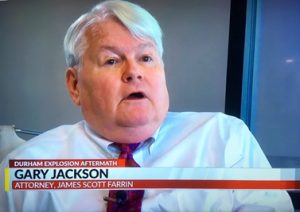 Attorney Gary Jackson on CBS17 news discussing the Durham explosion