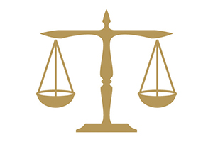 Gold scales icon