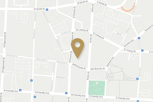 Map of 300 N. Greene Street