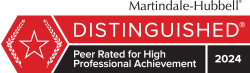 Martaindale-Hubbell Distinguished 2024