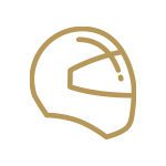 Gold helmet icon