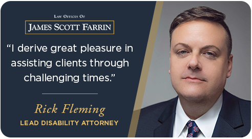 Rick Fleming is a Social Security Disability appeals attorney at the Law Offices of James Scott Farrin.