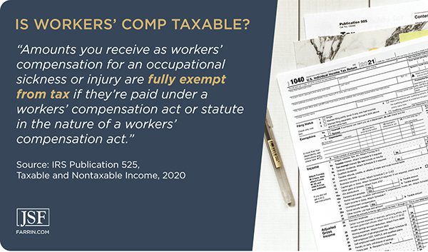 Workers' comp settlements are fully exempt from tax if paid under a statute in the nature of a WC act.