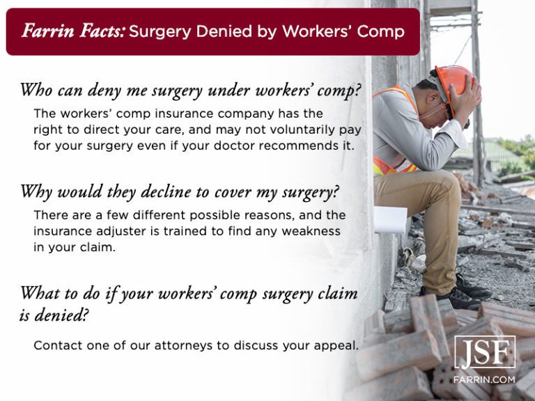 If Workers’ Comp Surgery Is Denied, What Happens?