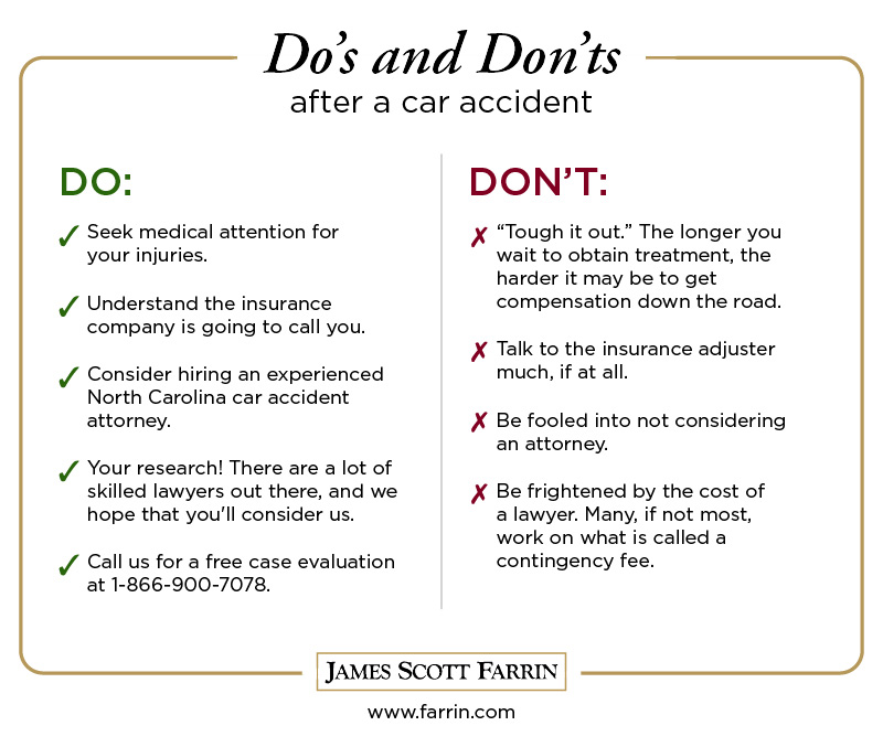 The Do's and Dont's After a Car Accident