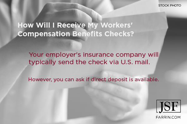 How will I receive my Workers' Compensation Benefits Checks?