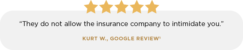 A 5 star google review from a former client.
