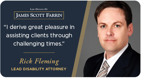 Social Security Disability attorney Rick Fleming from the Law Offices of James Scott Farrin.