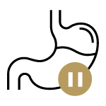 Gastroparesis stomach icon.