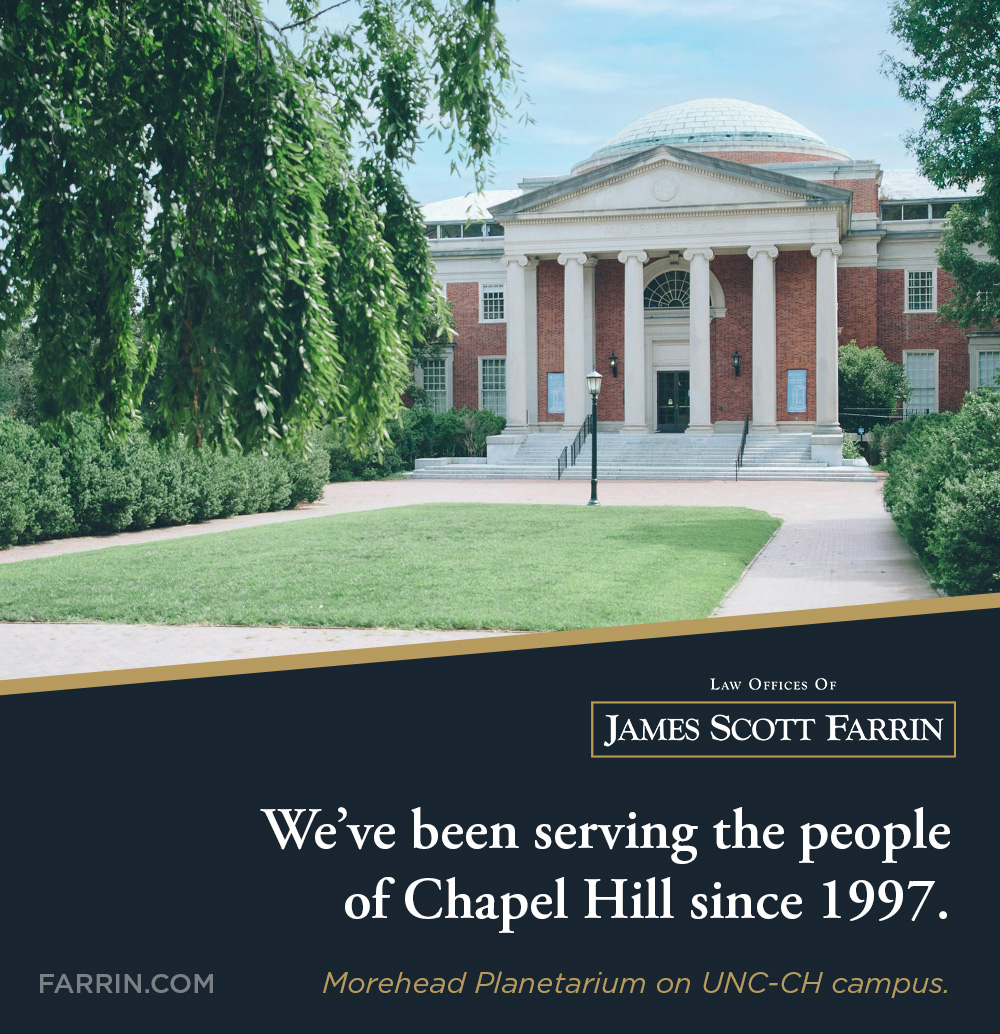 The Law Offices of James Scott Farrin have been serving the people of Chapel Hill NC since 1997.
