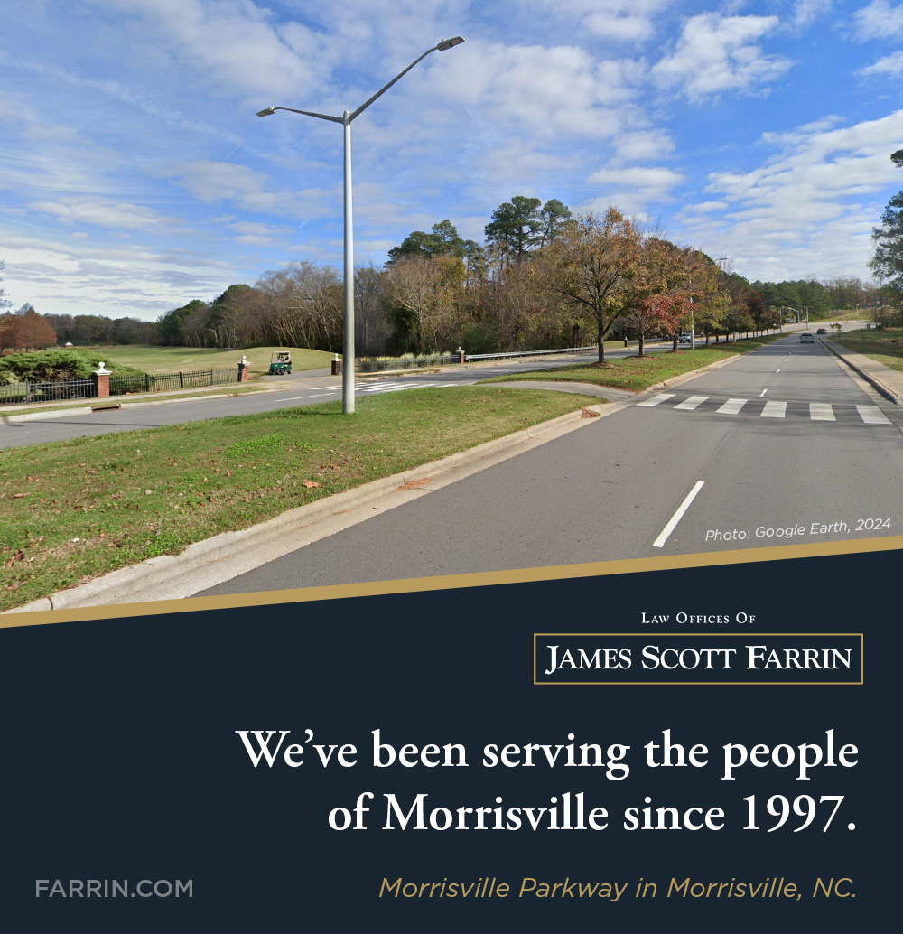The Law Offices of James Scott Farrin have been serving the people of Morrisville NC since 1997.