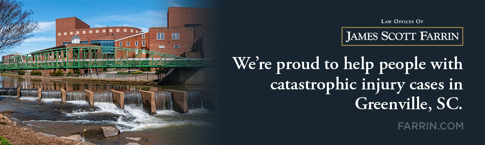 The Law Offices of James Scott Farrin are proud to help people in Greenville SC with serious injury cases.