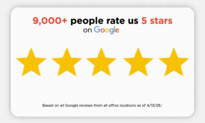 9,000+ people rate us 5 stars
